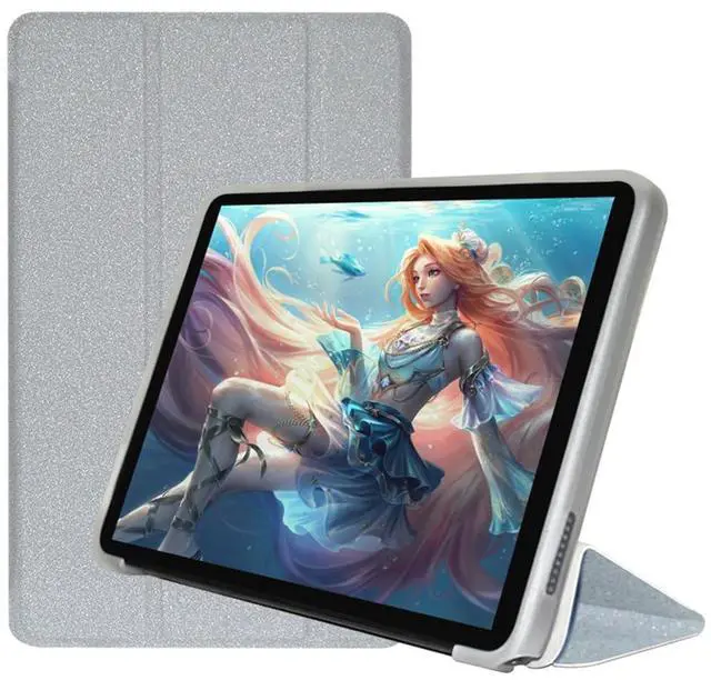 Main image of AIJAKO Case for ALLDOCUBE iPlay50 Mini/ALLDOCUBE iPlay50 Mini Pro/ALLDOCUBE iPlay50 Mini Pro NFE Tablet 8.4 inch, Ultra Slim PU Leather Folding Trifold Stand Cover Case with Soft TPU Shell, Silver