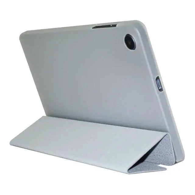 Alt view image 5 of 5 - AIJAKO Case for ALLDOCUBE iPlay50 Mini/ALLDOCUBE iPlay50 Mini Pro/ALLDOCUBE iPlay50 Mini Pro NFE Tablet 8.4 inch, Ultra Slim PU Leather Folding Trifold Stand Cover Case with Soft TPU Shell, Silver