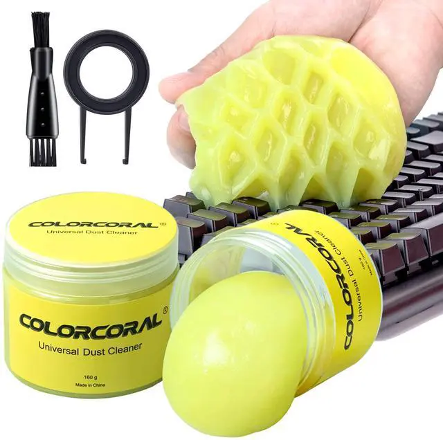 Alt view image 2 of 5 - COLORCORAL 12-in-1 Cordless Air Duster Brushless Motor and 2Pack Keyboard Cleaning Gel Set for Deep Cleaning Keyboards, PCs, Cars