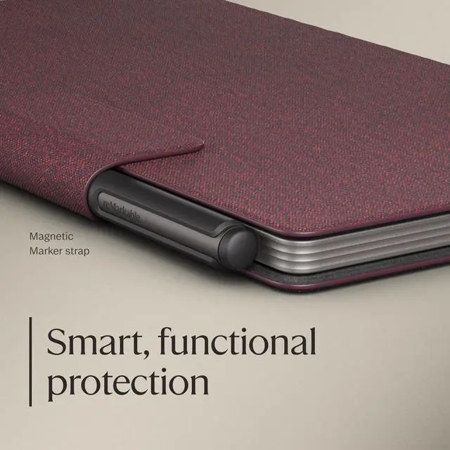Alt view image 2 of 5 - reMarkable Book Folio Mosaic Weave - Burgundy for reMarkable Paper Pro Move