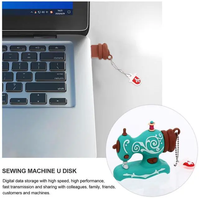 Alt view image 2 of 5 - HOMSFOU 3 Pcs Sewing Machine u Disk USB Drive Thumb Drive Memory Stick for Storage USB Flash Drive U Disk Portable USB Memory Stick U Disk Cartoon USB Stick