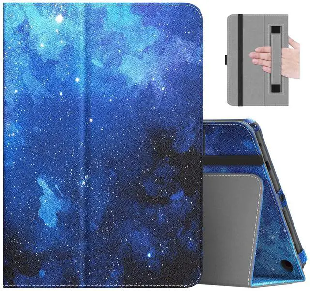 Main image of MoKo Case Fits All-New Amazon Kindle Fire HD 8 & 8 Plus Tablet (12th Generation/10th Generation, 2024/2022/2020 Release) 8",Slim Folding Stand Cover with Auto Wake/Sleep, Blue Starry Sky