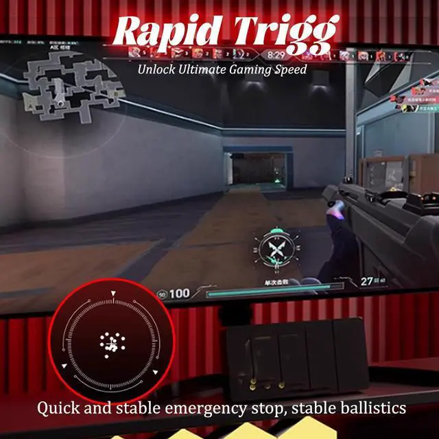 Alt view image 3 of 5 - SUEHIODHYxMADLIONS MAD60 HE RGB 60% Wired Magnetic Switch Mechanical Keyboard with Adjustable Actuation, 8000 Hz Polling Rate, 16 Million Colors RGB Backlit Gaming Keyboard for PC Gamer(White)