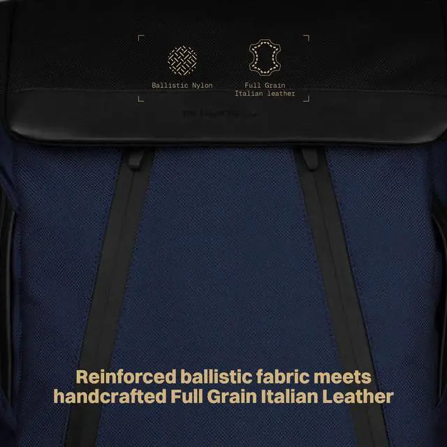 Alt view image 3 of 5 - The Frenchie Co. - SL Speed - Expandable Ballistic Nylon Backpack - Anti-Theft Magnetic Closure - Self-Adjusting Comfort Straps, Lightweight, Water-Resistant, 16 inch Laptop Compartment, Carry-on