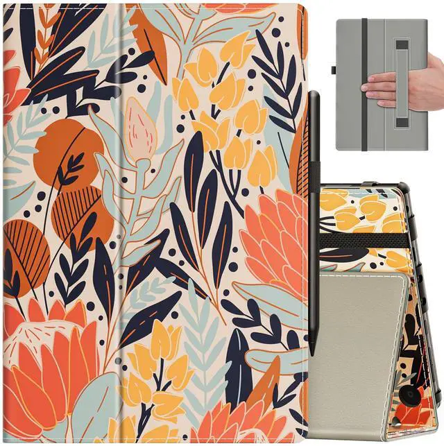 Main image of VORI Case for All-New Amazon Kindle Fire HD 10 Tablet (13th/11th Generation 2023/2021 Release) and Fire HD 10 Plus - Slim Folding Stand Folio Cover with Auto Wake/Sleep & Hand Strap, Protea