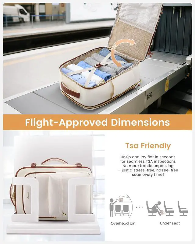 Alt view image 3 of 5 - LOVEVOOK Carry On Travel Backpack for Women, Airline Approved Personal Item Bag with 17" Laptop Compartment, 40L Water-Resistant Weekender Backpack for Travel, Commuting, Business Trips