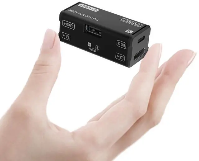 Alt view image 2 of 5 - youyeetoo Sipeed NanoKVM-USB, 4K KVM, Finger-Sized, for Servers/SBCs, Convenient Operation and Maintenance/Tools for Multi-Device Collaboration, USB-KVM (Black,Tool Kit Package)