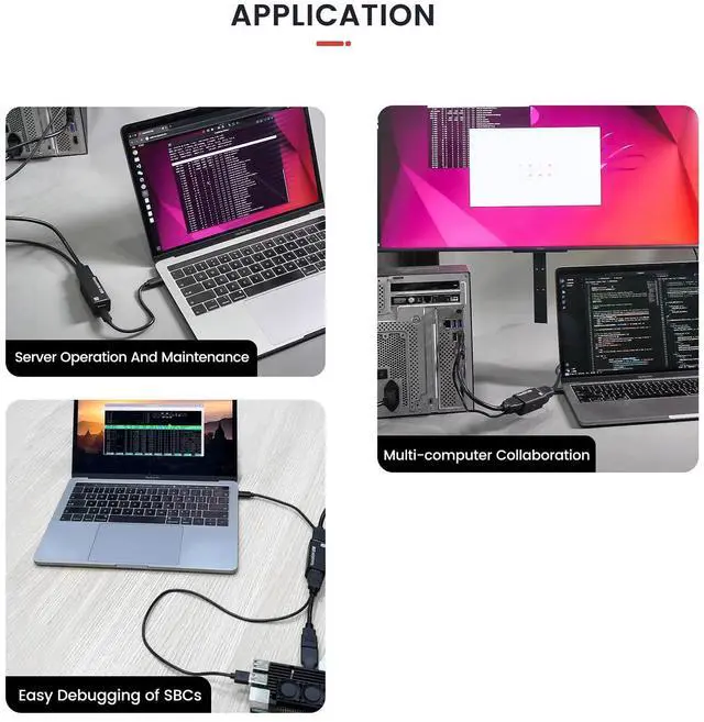 Alt view image 4 of 5 - youyeetoo Sipeed NanoKVM-USB, 4K KVM, Finger-Sized, for Servers/SBCs, Convenient Operation and Maintenance/Tools for Multi-Device Collaboration, USB-KVM (Black,Tool Kit Package)