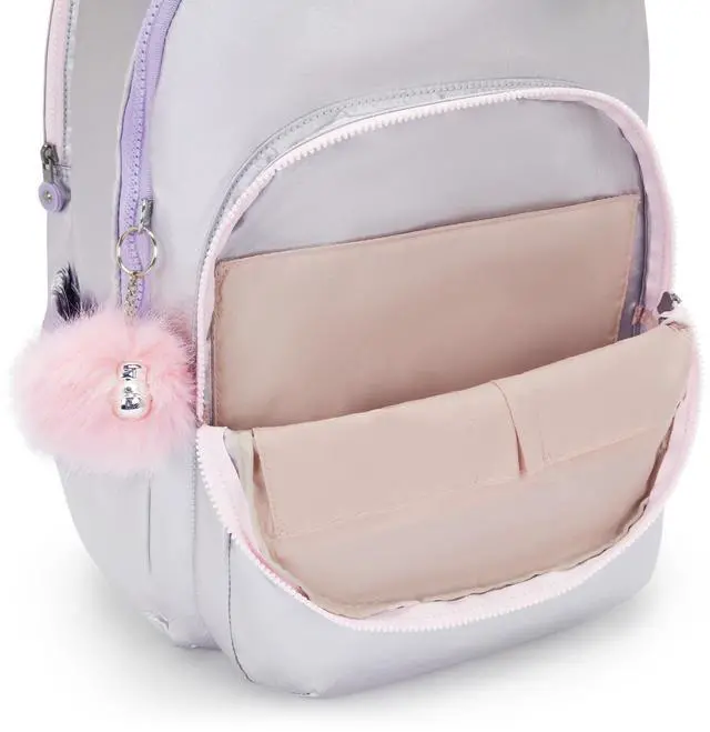 Alt view image 5 of 5 - Kipling Women's Seoul Extra Large Bts 17" Laptop Backpack, Durable, Roomy with Padded Shoulder Straps, Built-In Protective Sleeve