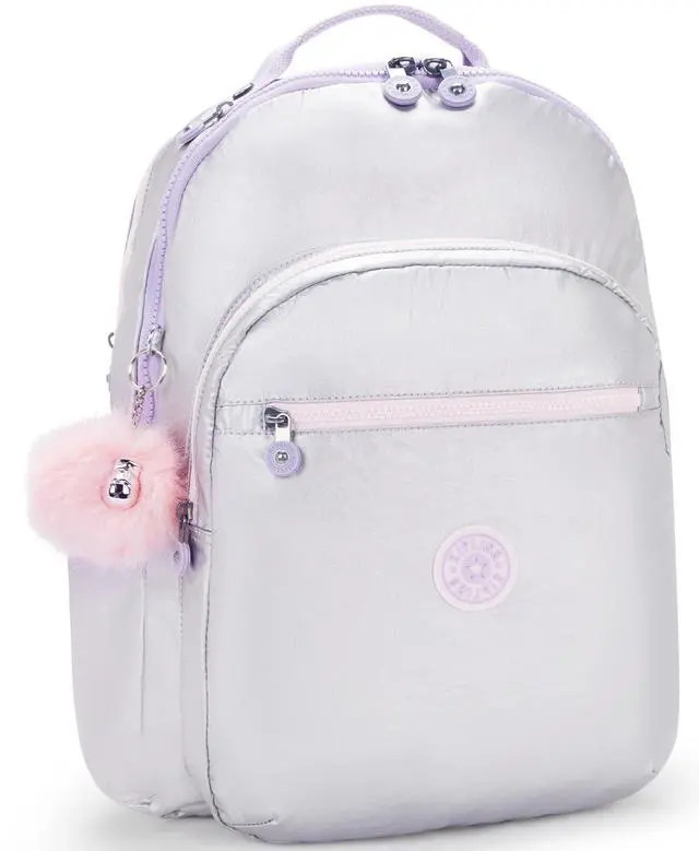 Alt view image 4 of 5 - Kipling Women's Seoul Extra Large Bts 17" Laptop Backpack, Durable, Roomy with Padded Shoulder Straps, Built-In Protective Sleeve