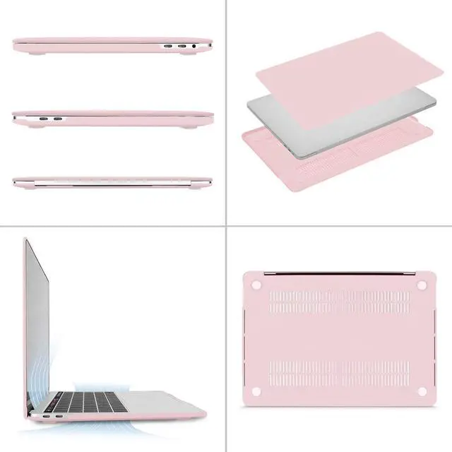 Alt view image 5 of 5 - MOSISO Compatible with MacBook Pro 13 inch Case M2 2025, 2024, 2023, 2022-2016 A2338 M1 A2251 A2289 A2159 A1989 A1708 A1706, Plastic Hard Shell&Keyboard Cover&Screen Film&Storage Bag, Rose Quartz