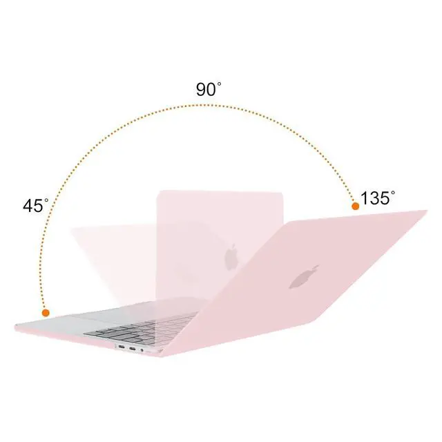 Alt view image 4 of 5 - MOSISO Compatible with MacBook Pro 13 inch Case M2 2025, 2024, 2023, 2022-2016 A2338 M1 A2251 A2289 A2159 A1989 A1708 A1706, Plastic Hard Shell&Keyboard Cover&Screen Film&Storage Bag, Rose Quartz