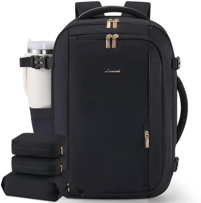 Main image of LOVEVOOK 40L Travel Backpack for Women,Carry on Luggage Backpack Flight Approved with 3 Packing Cubes,Waterproof Personal Item Travel Bag fits 17 Inch Laptop,Overnight Weekender Business Daypack