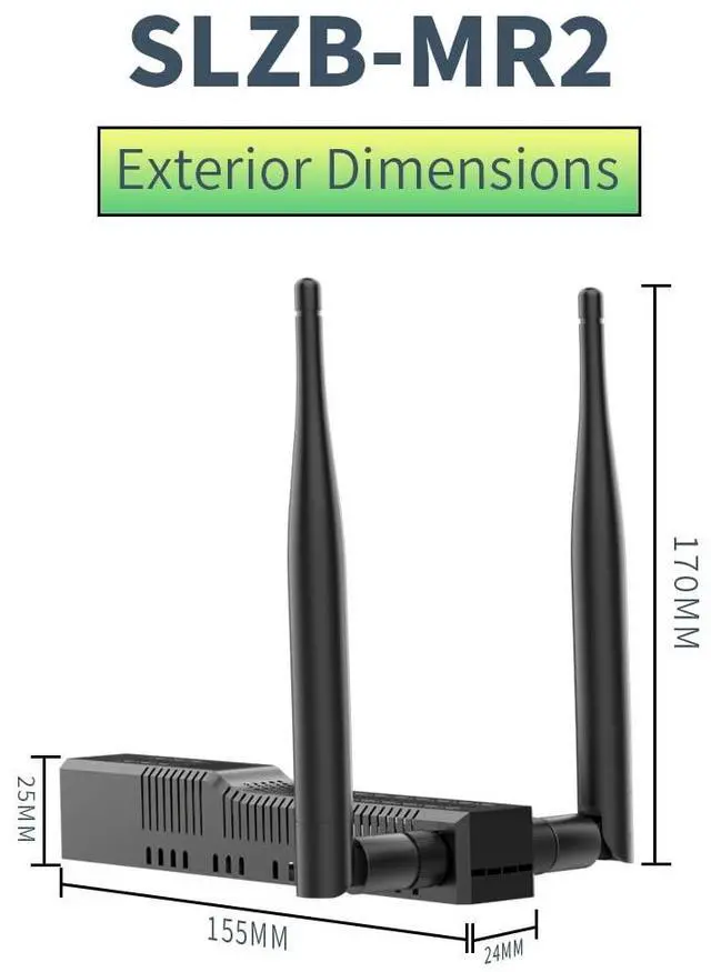 Alt view image 4 of 5 - SMLIGHT SLZB-MR2  A Zigbee 3.0 to Ethernet, USB, and WiFi Adapter with PoE Support, Based on The CC2652P and EFR32MG21Works with Zigbee2MQTT, Home Assistant, ZHA