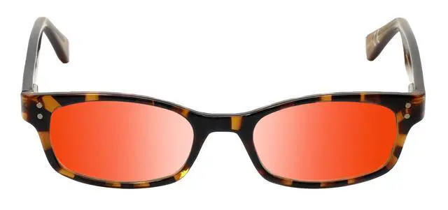 Alt view image 5 of 5 - Medspex Corinne McCormack Channing Color Therapy Reading Glasses +4.00 Tortoise Havana Brown Gold Amber/Orange Womens Fluorescent Light Sensitivity Chromotherapy Chakra Healing