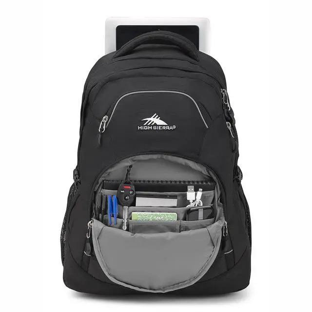 Alt view image 4 of 5 - High Sierra Access 2.0 Laptop Backpack, Black, One Size