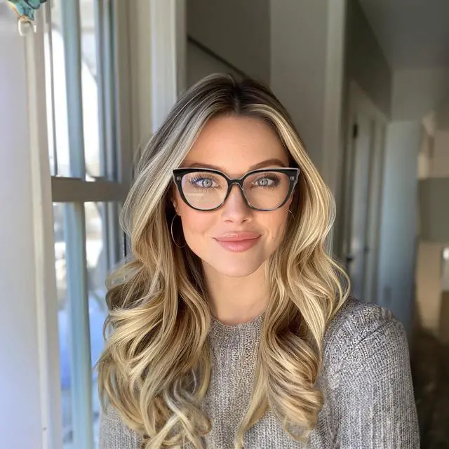 Alt view image 3 of 5 - FEISEDY Cat Eye Blue Light Blocking Glasses for Women Anti Eyestrain & UV B0182