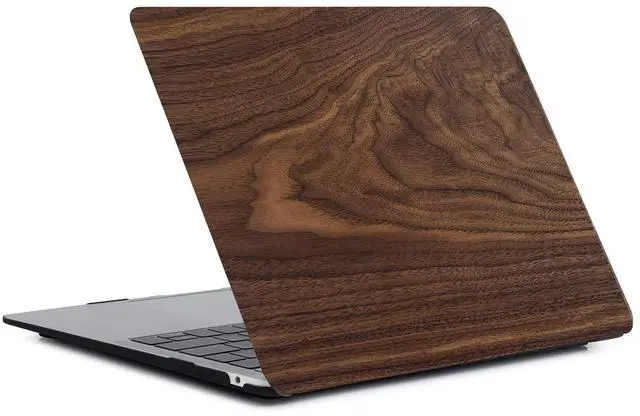 Alt view image 3 of 5 - Case Compatible with MacBook Pro 13 Inch 2015 2014 2013 2012 Model A1502 & A1425, Plastic Hard Shell Protective Case with Keyboard Cover for Mac Pro Retina 13 Old Version - Wood Grain