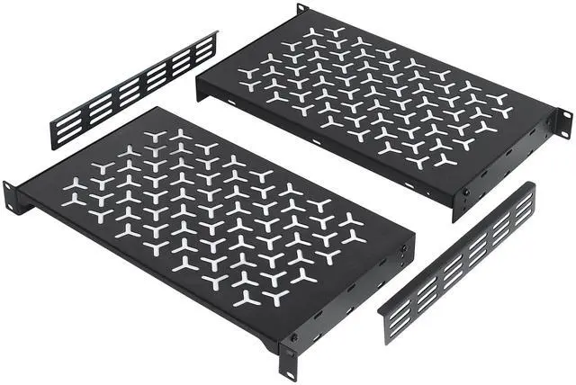 Main image of OCEANHUG 1U Rack Shelves (2-Pack), 2 PCS 10" Deep Cantilever, with Optional Joints to Combine as One Full Size Server Rack Shelf