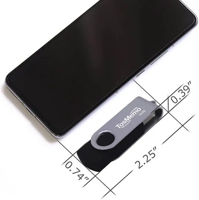 Alt view image 5 of 5 - TosMemo 10 Pack 32GB USB Flash Drives Thumb Drives USB 2.0 Flash Drives Swivel Jump Drives Pen Drive Memory Stick Bulk for Data Storage(10 Pack,Mixed Colors)