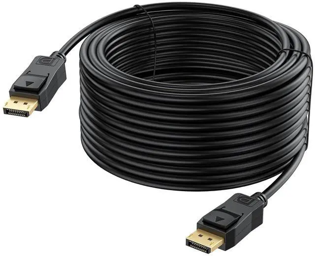 Main image of UVOOI 4K DisplayPort Cable 50 Feet, Long DP to DP Cable 50FT DisplayPort Cord Support 4K@30Hz, 2K, 1080P@60Hz for PC, TV, Gaming Monitor, Computer, Desktop, Laptop (50ft, 15.2m)