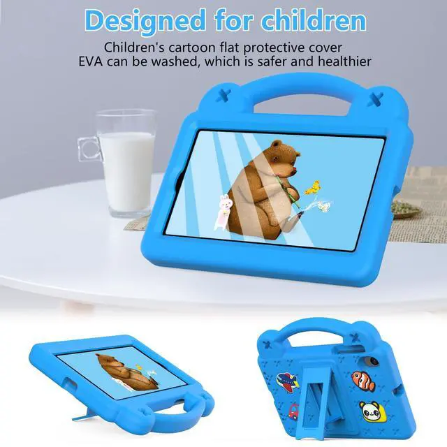Alt view image 5 of 5 - Dteck Case for Onn 7" Tablet 2024 Gen 4, Cartoon Panda Shockproof Rugged Lightweight Convertible Stand Handles Kids Friendly Case for Onn 7 inch 4 Gen Tablet 2024 (Model:100135924),SkyBlue