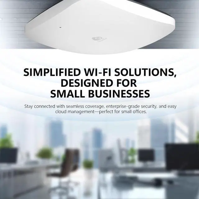 Alt view image 5 of 5 - EnGenius Cloud Managed Wi-Fi 6 Lite Indoor 2x2 Access Point Supports high Performance speeds up to 574 Mbps (2.4 GHz) and 2400 Mbps (5 GHz) (Wi-Fi 6 2x2) ECW210L