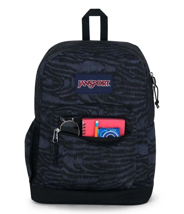 Alt view image 4 of 5 - JanSport Cross Town Plus Backpack - Large Main Compartment, Side Water Bottle Pocket, 15-Inch Padded Laptop Sleeve - Abstract Animal
