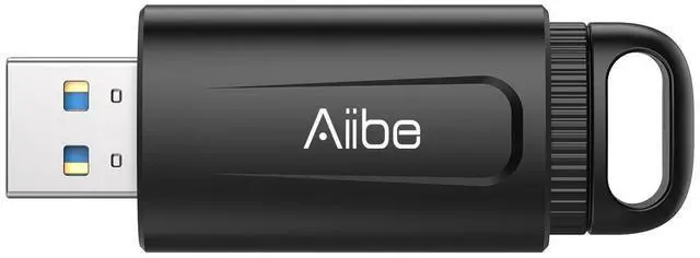 Main image of Aiibe 256GB Flash Drive USB 3.0 Thumb Drive USB Stick Retractable Memory Stick Jump Drive 256GB USB Flash Drive for PC Laptop (1 Pack Black)