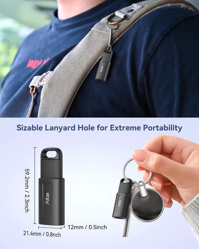 Alt view image 5 of 5 - Aiibe 256GB Flash Drive USB 3.0 Thumb Drive USB Stick Retractable Memory Stick Jump Drive 256GB USB Flash Drive for PC Laptop (1 Pack Black)