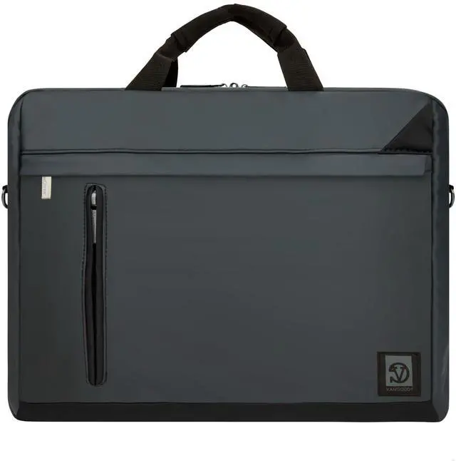 Alt view image 2 of 5 - Stone Gray 15-inch Laptop Shoulder Bag Carrying Case Compatible with Samsung Galaxy Book4 Book 4 Pro 360 16" 15"