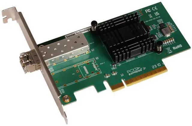 Main image of Sonnet Solo10G SFP+ V2 PCIe Card - Single-Port Optical 10 Gigabit Ethernet PCIe Card with SFP+ Transceiver