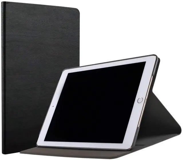 Main image of DuraSafe Cases for iPad PRO 10.5 Inch 2017 Air 10.5 3rd Generation 2019 [ Air 3 ] A1701 A2152 A2123 MQF12LL/A MQEY2LL/A MQF22LL/A Profile & Adjustable Viewing Angle Stand Wooden Texture Cover - Black