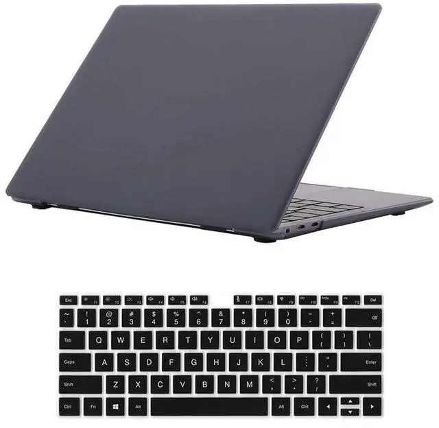Main image of Se7enline Compatible with Huawei MateBook X Pro 2018/2019/2020/2021 Matte Laptop Protective Hard Shell Case for Huawei Mate Book X Pro 13.9 inch with Keyboard Cover Skin,Matte Black
