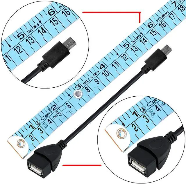 Alt view image 2 of 5 - SaiTech IT 2 Pack Mini USB 2.0 OTG Cable 15cm Bundle with 10 Pack USB 2.0 A to Mini 5 pin B Cable for External HDDS/Camera/Card Readers/ MP3 Player 35cm -Black