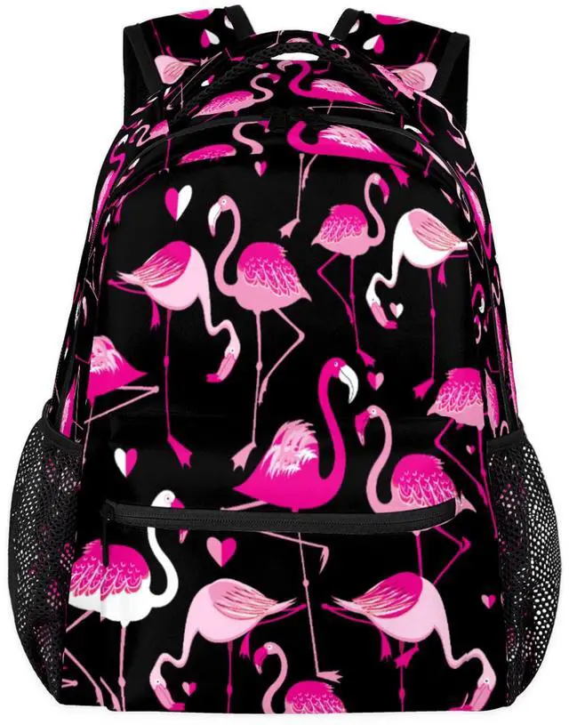 Main image of Backpacks Boys Girls, Kawaii Pink Flamingo Lightweight School Backpack Laptop College Bookbag, Travel Casual Daypack, Hiking Camping Computer Rucksack