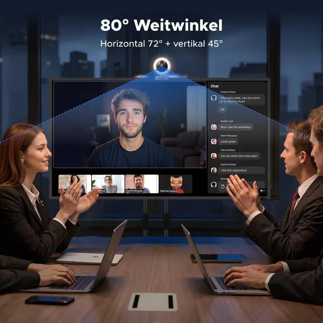 Alt view image 5 of 5 - UGREEN 2K Webcam with 4-Level Ring Light, Full HD Webcam for PC with Microphone, Privacy Cover, USB Web Camera Compatible with Switch 2, Streaming, Conference, Zoom, Teams, Computer/Laptop/MacBook