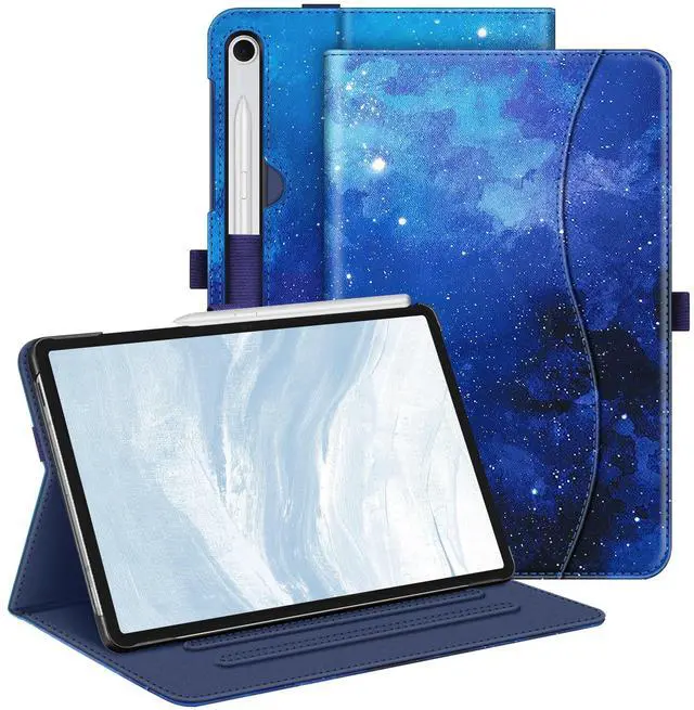 Main image of Fintie Case for Samsung Galaxy Tab S10 Lite/ S10 FE/ S9 FE 5G 10.9 Inch/Tab S9 11 Inch with S Pen Holder, Multi-Angle Viewing Protective Cover with Pocket, Auto Sleep/Wake, Starry Sky