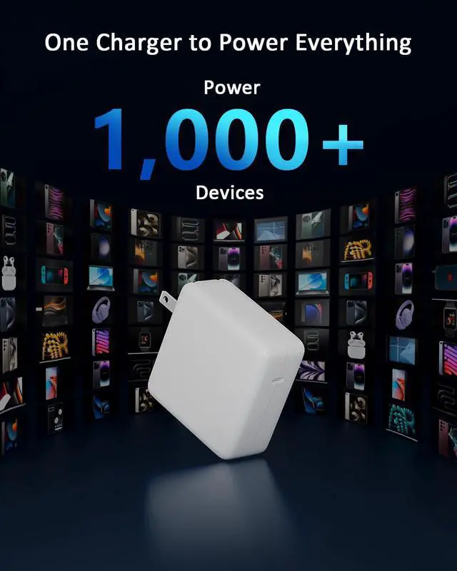 Alt view image 5 of 5 - 70W USB C Charger for MacBook Air MacBook Pro 13 14 15 16 inch 2024 2023 2022 2021 2020, M1 M2 M3 Laptop GAN PD 3.0 Fast USB C Power Adapter, 6.6 ft Cable