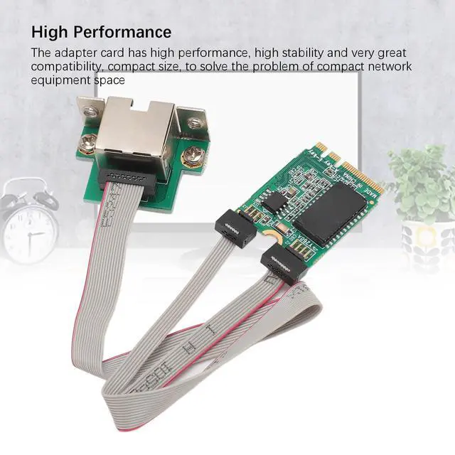 Alt view image 5 of 5 - Gigabit Ethernet Network Card - Built in I210AT Chipset,M.2 A E Network Card Bent Pin, Gigabit Ethernet Single Port, RJ45 Server Network Card with I210AT Chip
