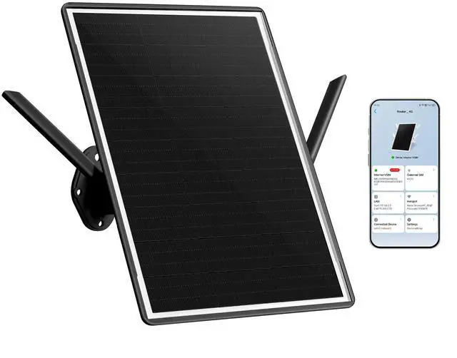 Main image of SECUEYE Solar 4G Router LTE Cat.1 Modem 2.4Ghz WiFi6 Hotspot Outdoor Access Point VSIM & SIM Card-Slot Built-in 26000mAh Battery IP66 Waterproof for Security Cameras IOT Devices
