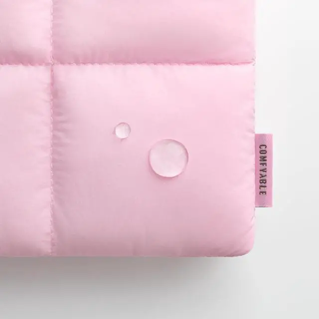 Alt view image 4 of 5 - Comfyable Puffy Tablet Sleeve 7-8 Inch Compatible for iPad mini 7 2024 A17 Pro, Mini 6 2021 A15, Quilted Puffer Tablet Carrying Case for Women Men, Candy Pink