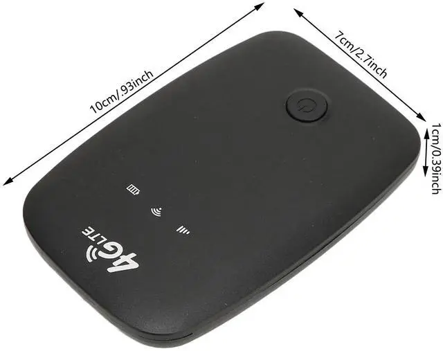 Alt view image 2 of 5 - 4G Mobile WiFi Hotspot, Portable Wireless Router with SIM Card Slot 150Mbps Download Speed for Travel Business Home Use Compatible with Multiple Devices