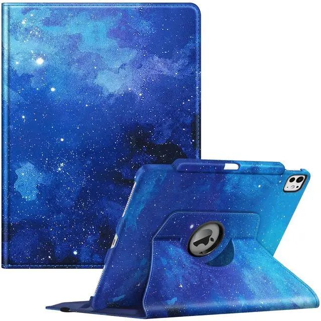 Main image of Fintie Rotating Case for iPad Pro 13-inch (M4) 2024 with Pencil Holder - 360 Degree Swiveling Protective Stand Cover with Auto Wake/Sleep, Starry Sky