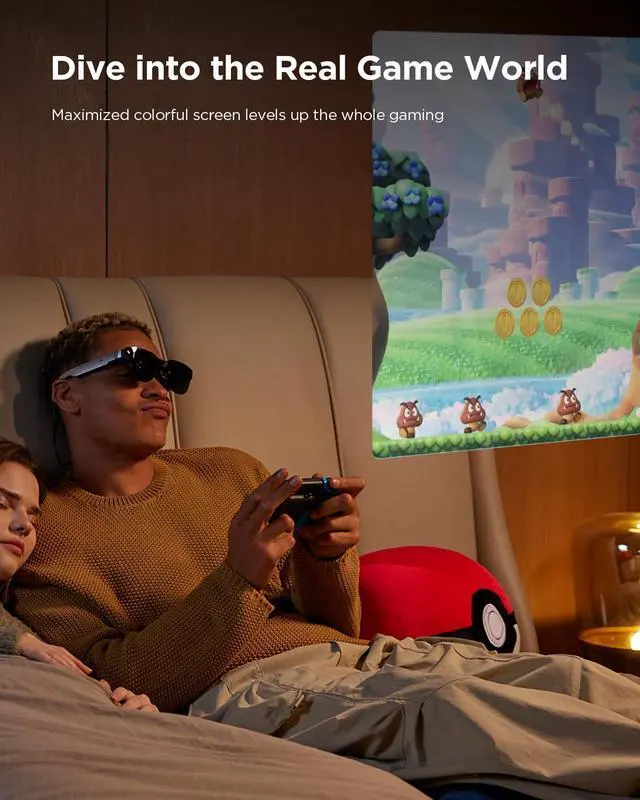 Alt view image 4 of 5 - RayNeo USB-C to Glasses Charging Adapter | Charge & Play | Compatible with Switch (Not Switch 2), ROG Ally, PS4/5, Xbox, Mac mini, Laptops & DP Alt Mode Devices | 100W PD Charging | 4K@60Hz Output