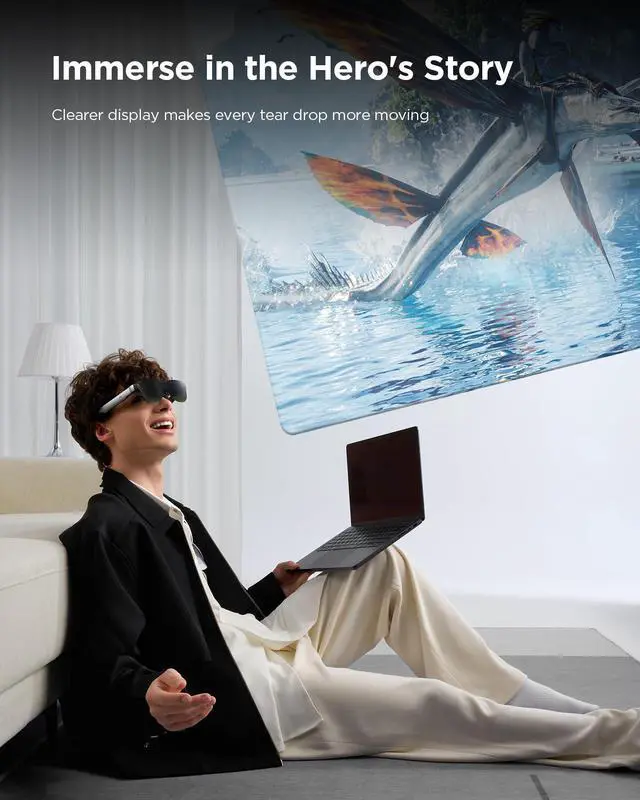 Alt view image 5 of 5 - RayNeo USB-C to Glasses Charging Adapter | Charge & Play | Compatible with Switch (Not Switch 2), ROG Ally, PS4/5, Xbox, Mac mini, Laptops & DP Alt Mode Devices | 100W PD Charging | 4K@60Hz Output