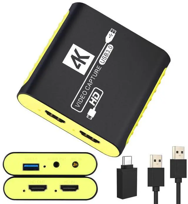 Main image of HDMI Video Capture Card for Nintendo Switch 2, 1080P 60FPS, 4K@30Hz Input and Passthrough, HDMI to USB3.0, Compatible with OBS/PS4/PS5/Mac/Windows