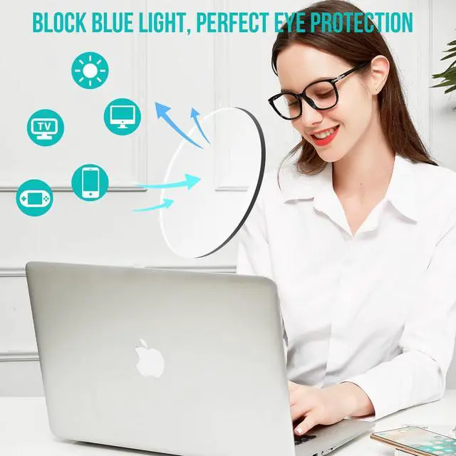 Alt view image 4 of 5 - WEMOOTANTS 4 Packs Large Reading Glasses 3.0 for Women Blue Light Blocking Readers 3.00 for Gaming Computer Phone 1.0 1.25 1.5 1.75 2.0 2.25 2.5 2.75 300 3.5 4.0 (Black)