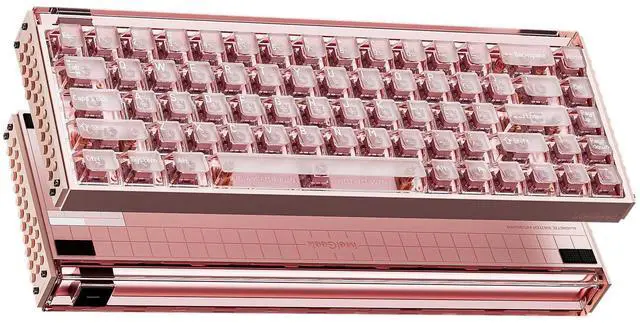 Main image of MelGeek MADE68 Ultra+ Wired Keyboard, Hall Effect Magnetic Switch Gaming Keyboard, 65% Compact Rapid Trigger, Hot-Swappable, RGB Snap Tap & Adjustable Actuation, HIVE Custom, Aluminum Case-Jelly Pink
