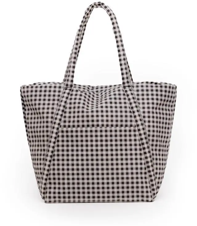 Main image of BAGGU Cloud Bag - Black & White Gingham